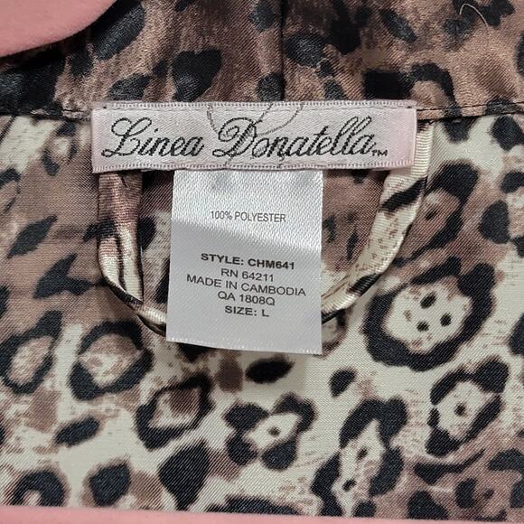Satin Animal Print Robe - Picture 9 of 9
